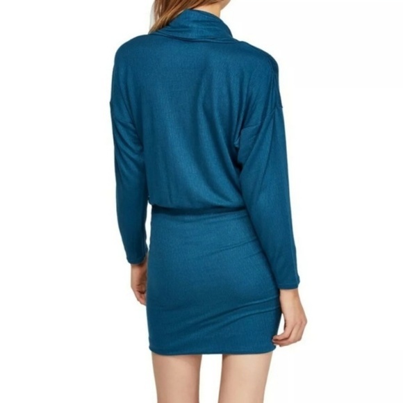 NWT Free People Sundown Mini Dress DK Green - Picture 3 of 6